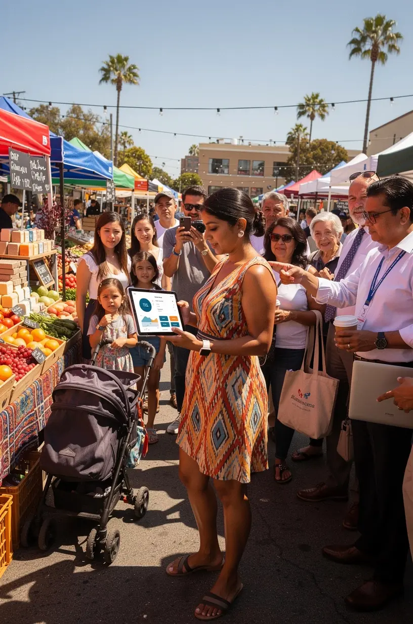 Professional team collaboration in modern workspace